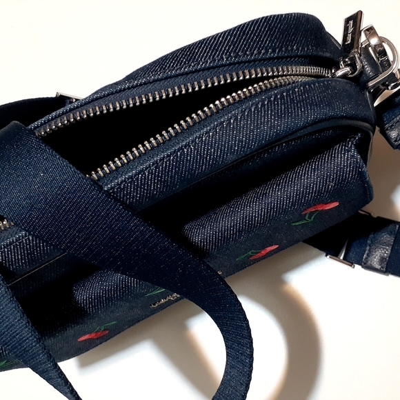 Kate Spade Blue Jean Crossbody Bag with Cherry Embroidery - Picture 17 of 17